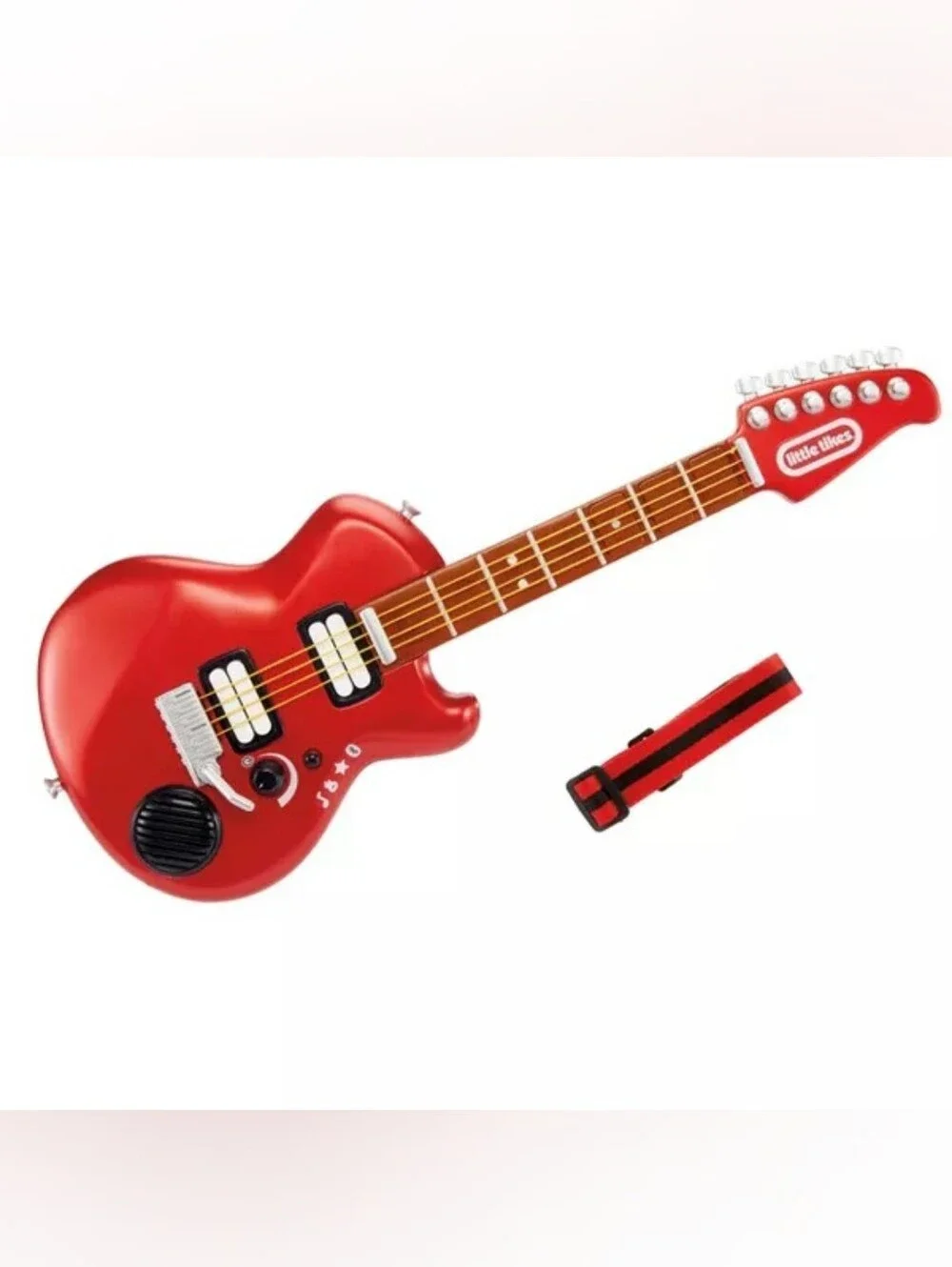 Kid's Red Electric Toy Guitar with Bluetooth Play - Little Town
